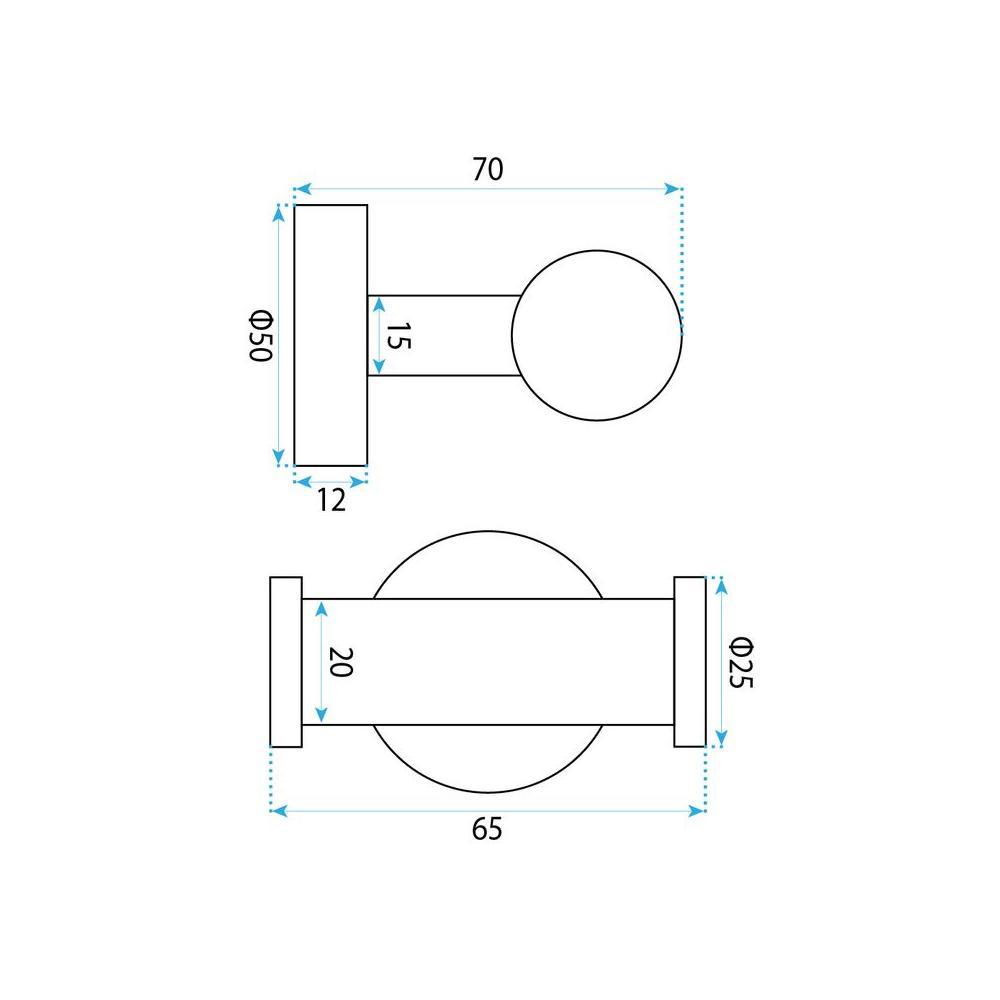 Crochadóir dúbailte 6612 Modern Copper