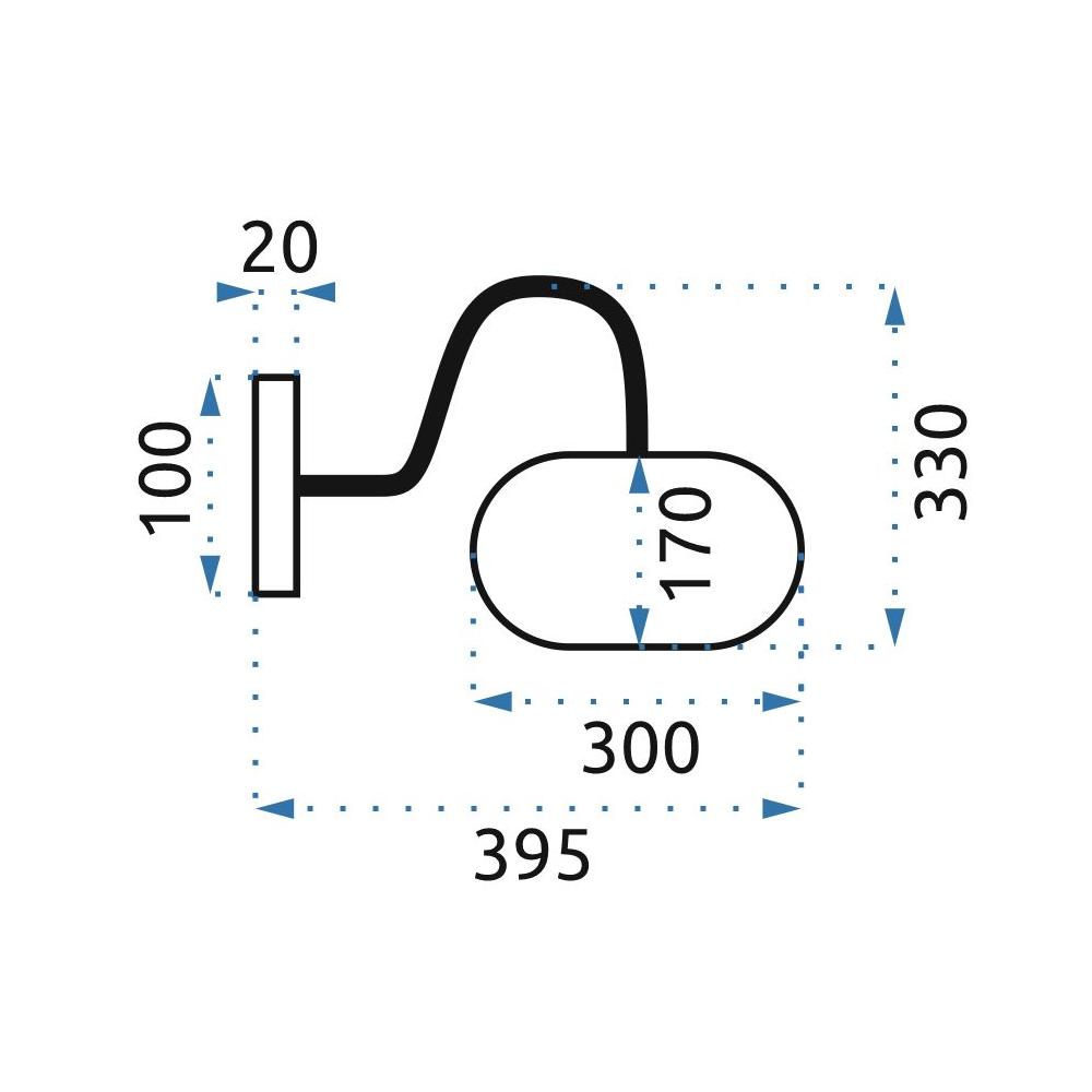 WANDLAMPE LOFT E27 PARMA