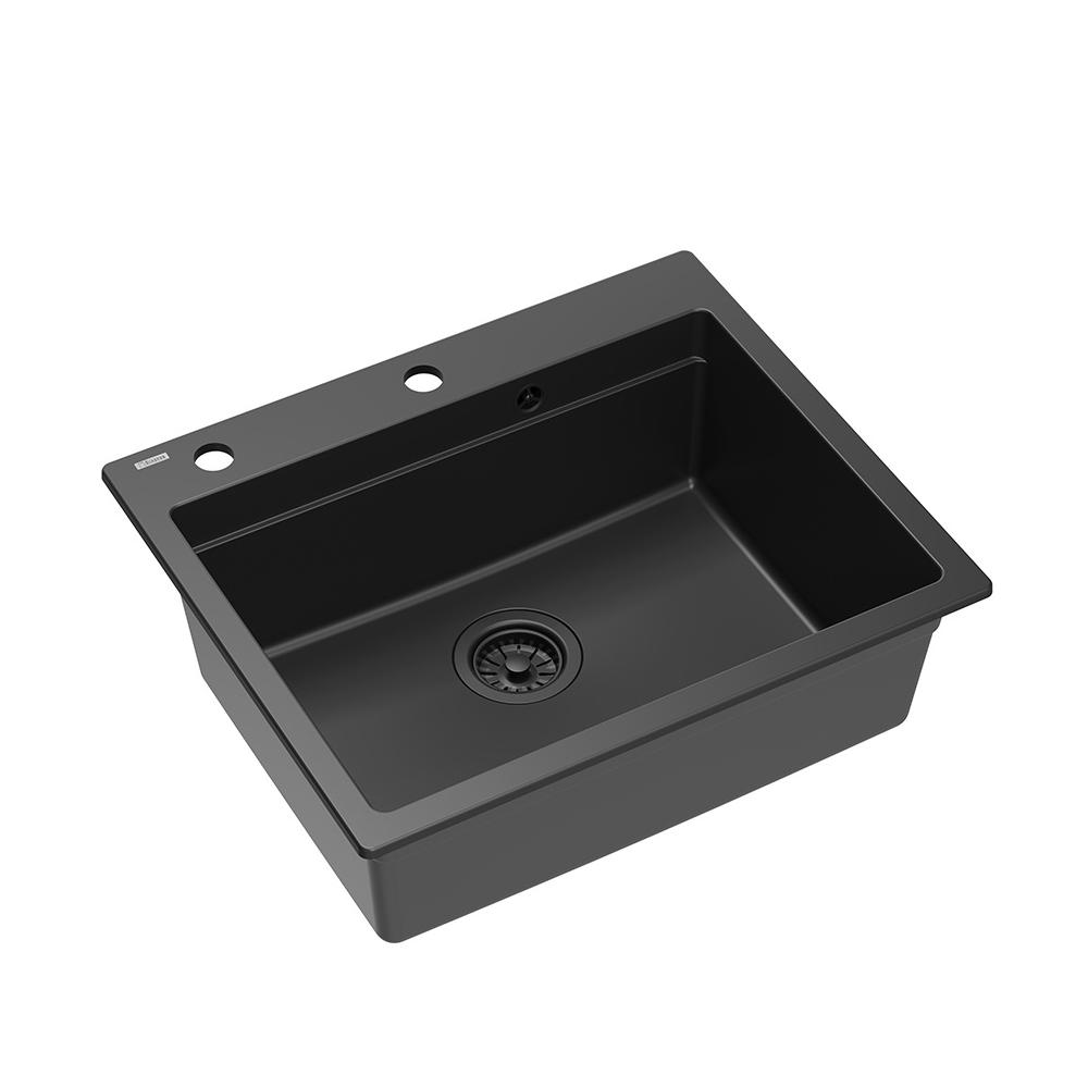 évier en granit KURT 110 WORKSTATION Black