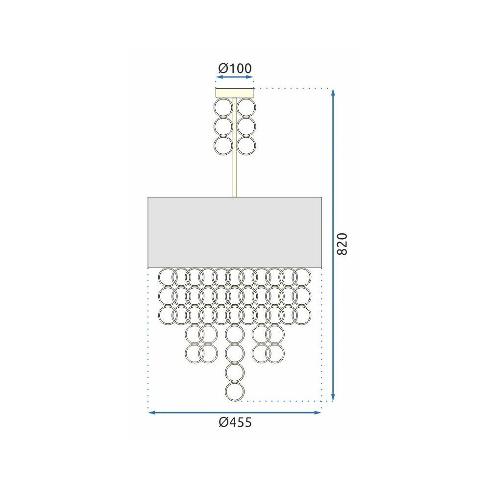 Deckenlampe Black Gold 45 cm APP683-3CP