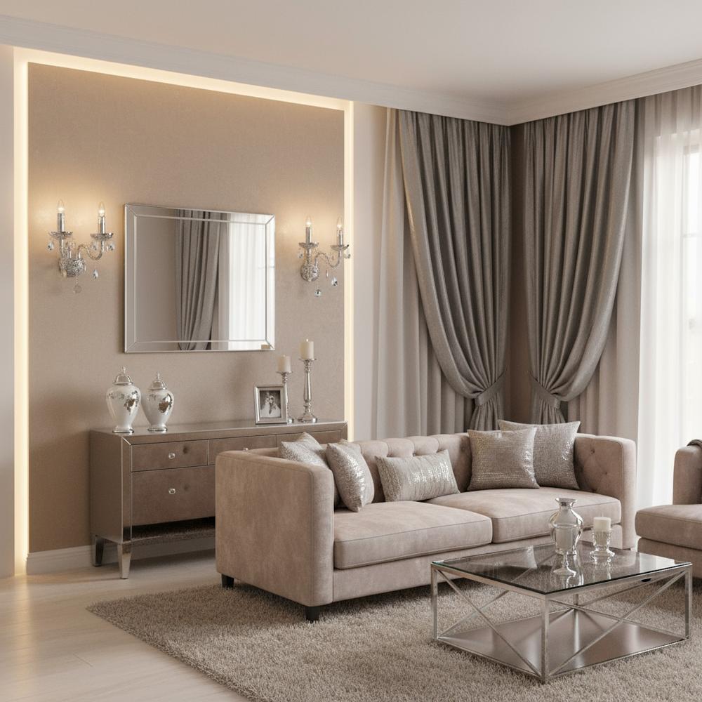 Wandlampe EBT019-2W Chrome