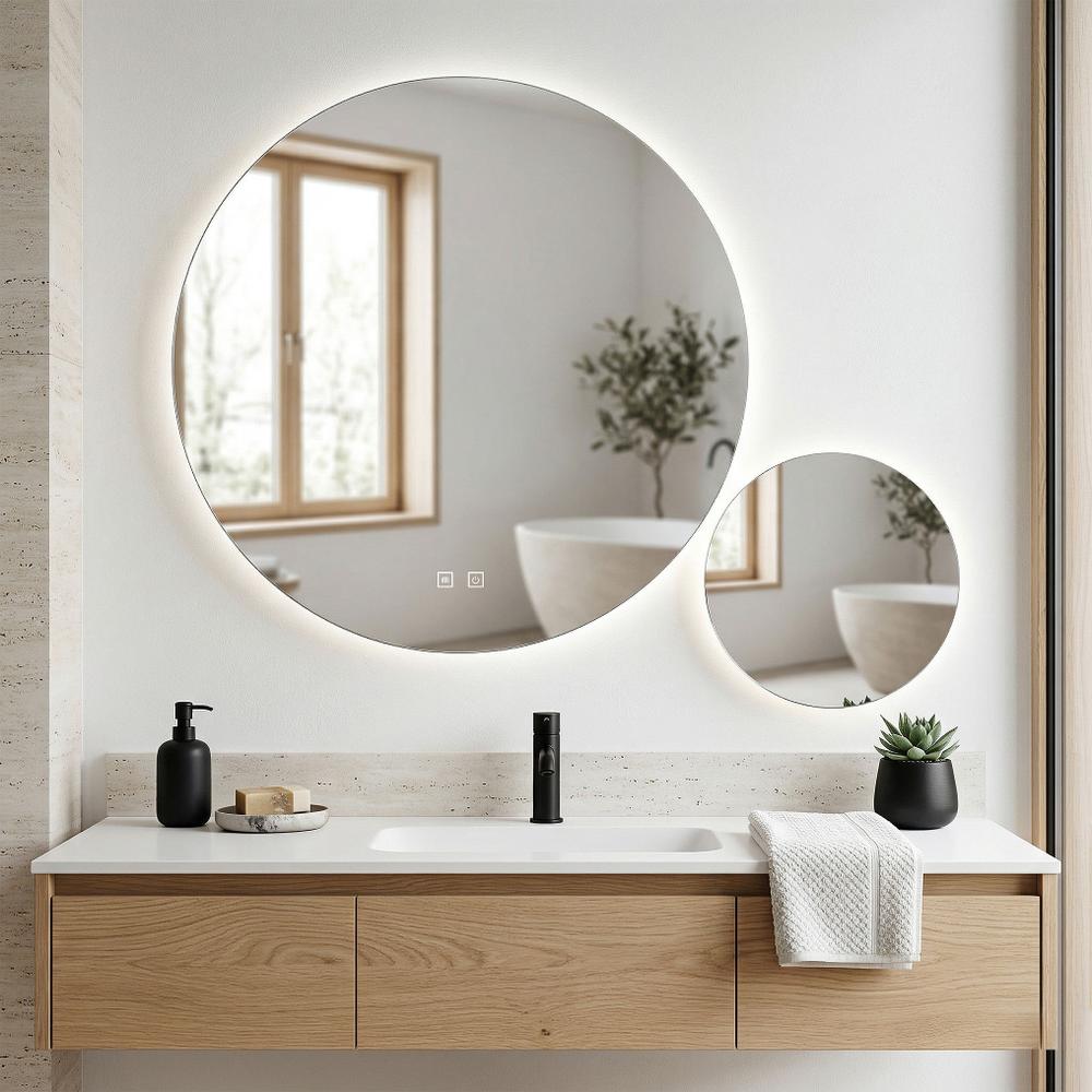 Veidrodis LED R-9045 90cm + 45cm