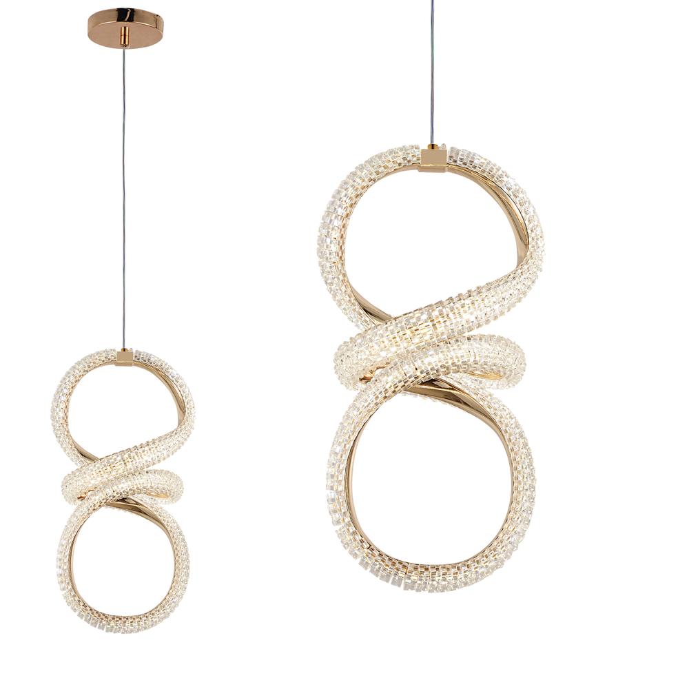 LED-Hängeleuchte G070-CP Gold