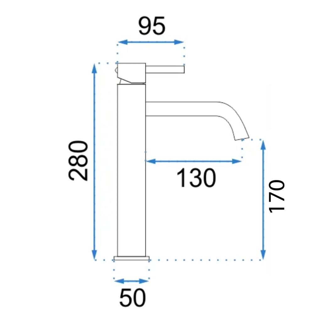 SLAVINA ZA UMIVAONIK Rea Lungo Grip Brush Gold high