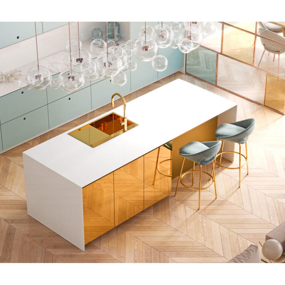 Stainless steel sink RUSSEL 111 Gold