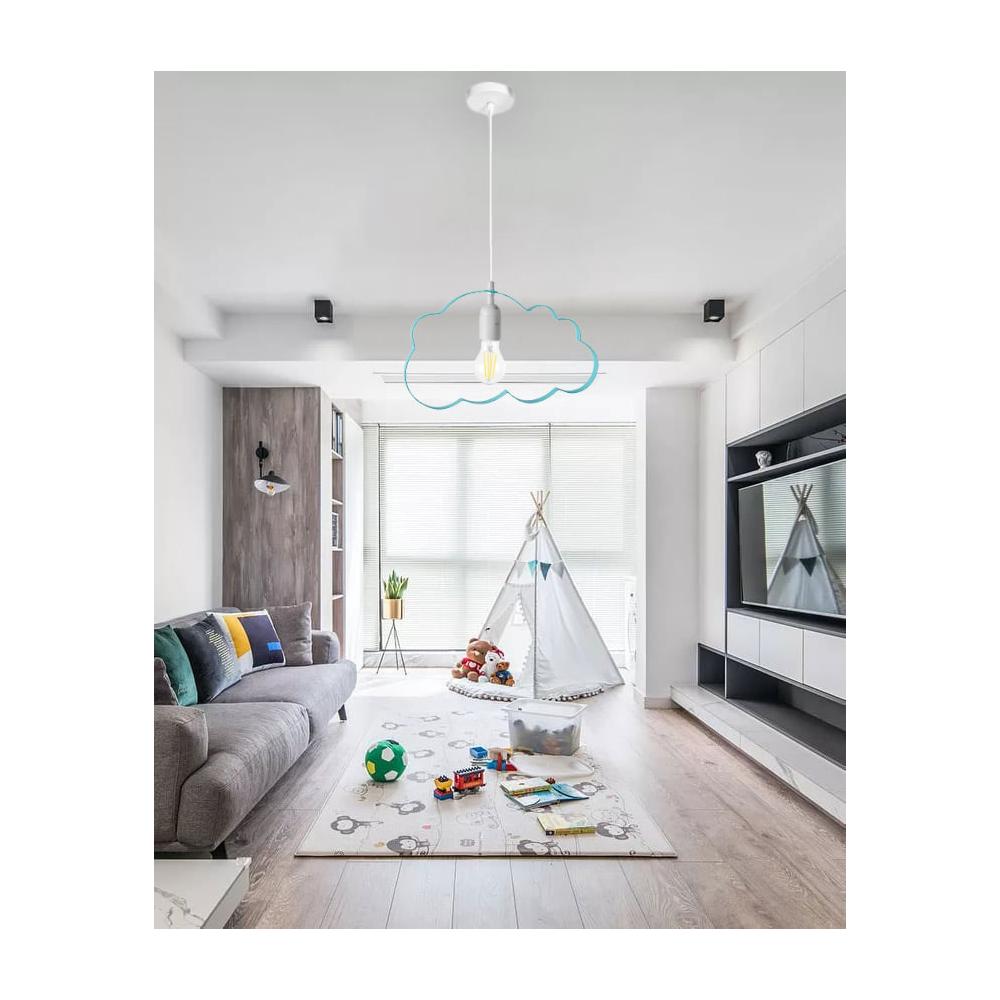 Hängelampe Cloud light blue