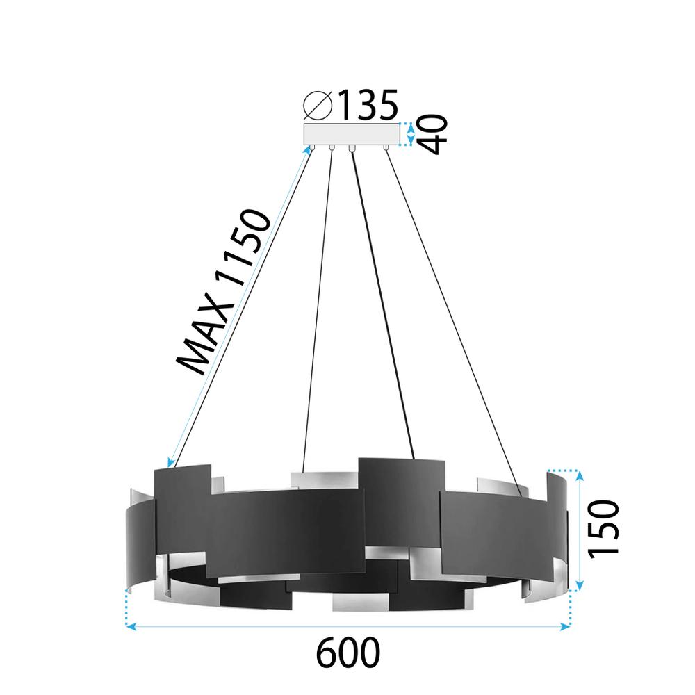 Hängelampe black APP1561-6CP