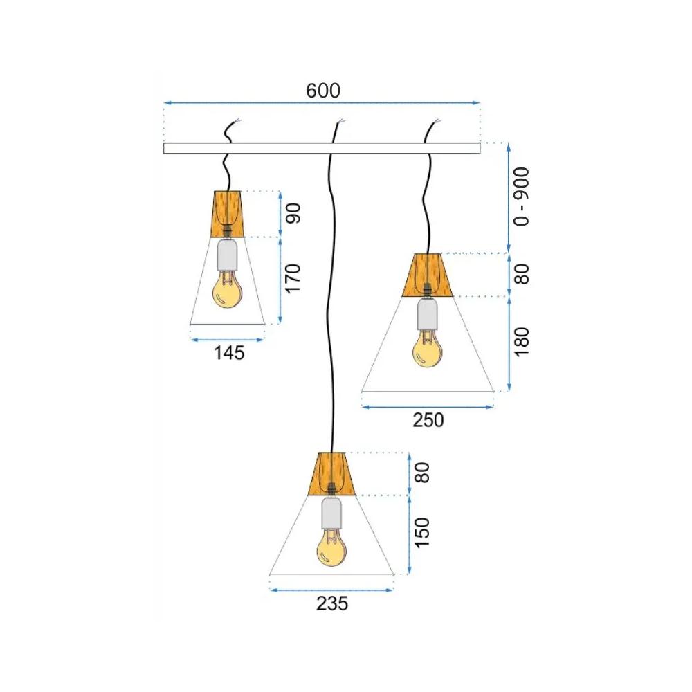 Hängelampe SCANDI SET CP White