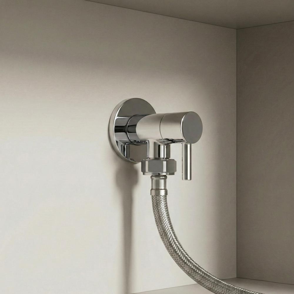 Valvola ad angolo 1/2" x 3/4" Chrome