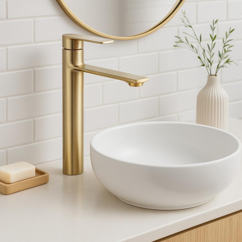 Kylpyhuoneen sekoitin REA STORM GOLD BRUSH High