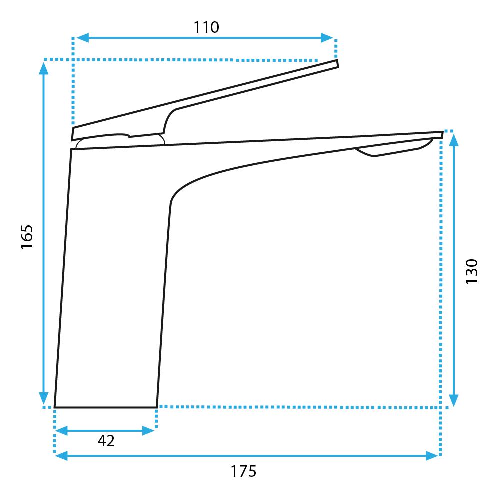 Βρύση νιπτήρα Rea AVALON TYTAN LOW