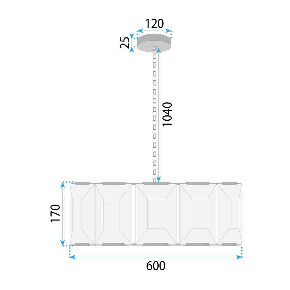 Deckenleuchte APP1797-8CP BRUSH GOLD