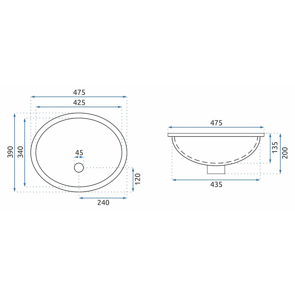 Lavoar incastart Rea Nel Black