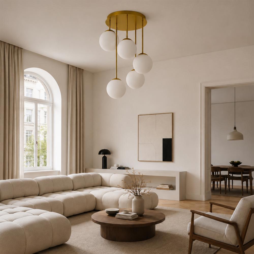 LAMPA SUFITOWA WISZĄCA APP1818-5CPR GOLD