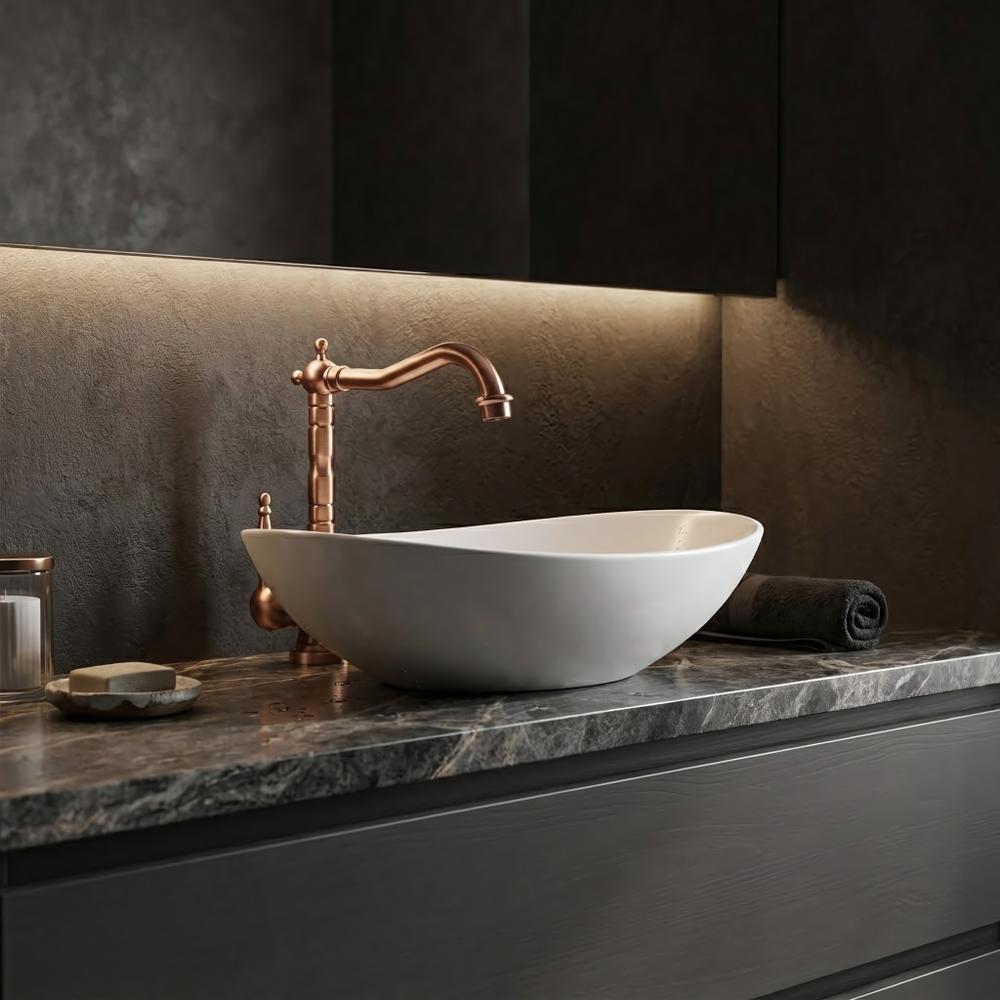 Baterie pentru baie Rea Bona Brush Copper High