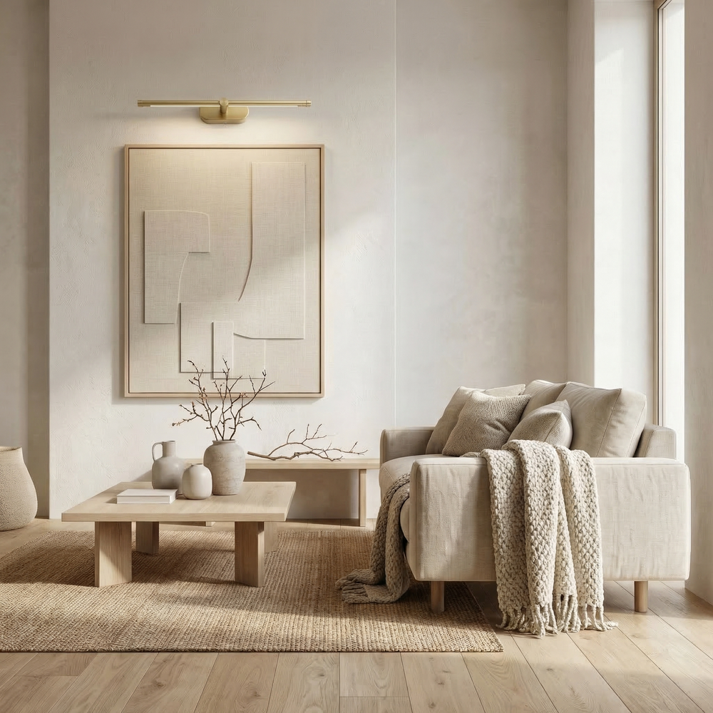 Kinkiet łazienkowy LED APP1892-1W 40 cm Złoto szczotkowane