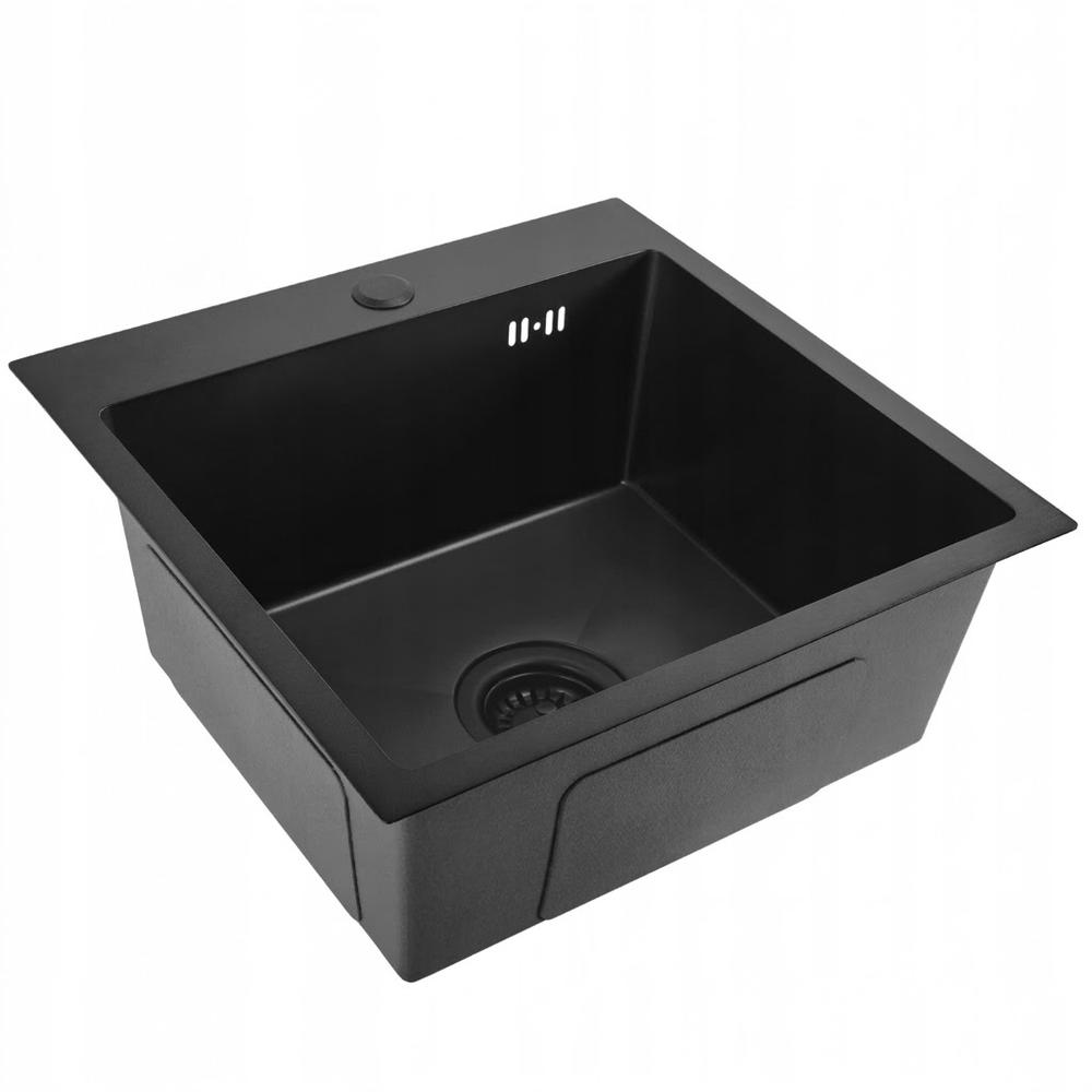Stainless steel sink Leo 40 Black