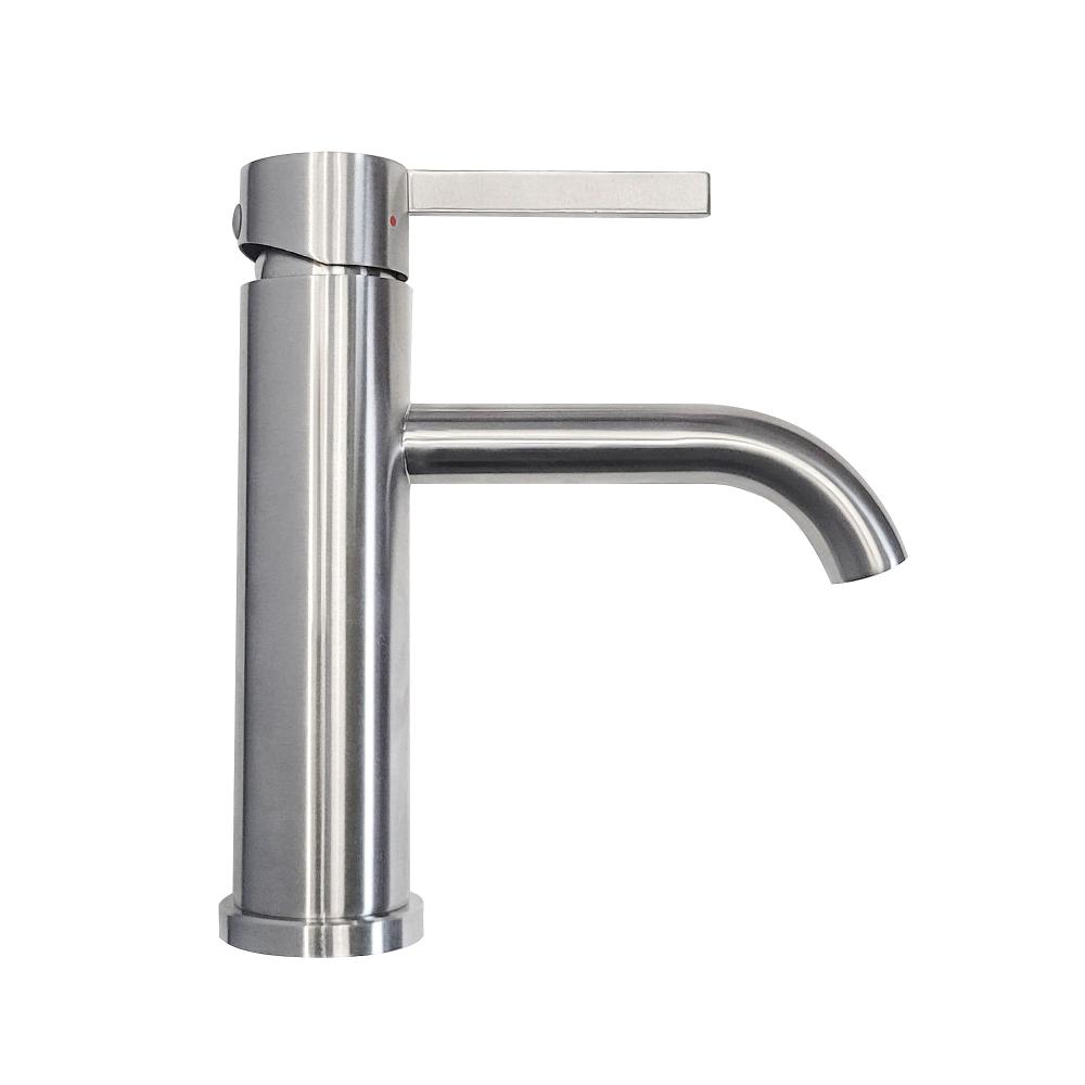 Bateria Umywalkowa Rea Foster nikiel szczotkowany niska