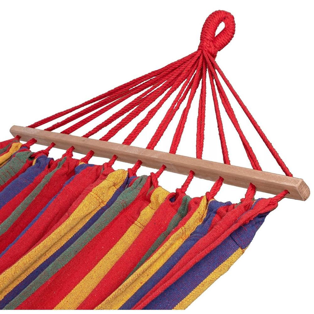 Hamak 1-osobowy z poprzeczką 80cm 480144B RED