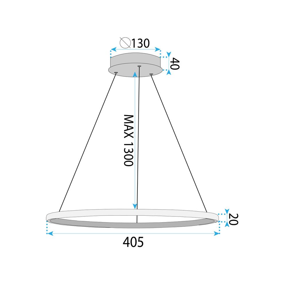 Lampe LED LHJ011-CP 40cm BLACK