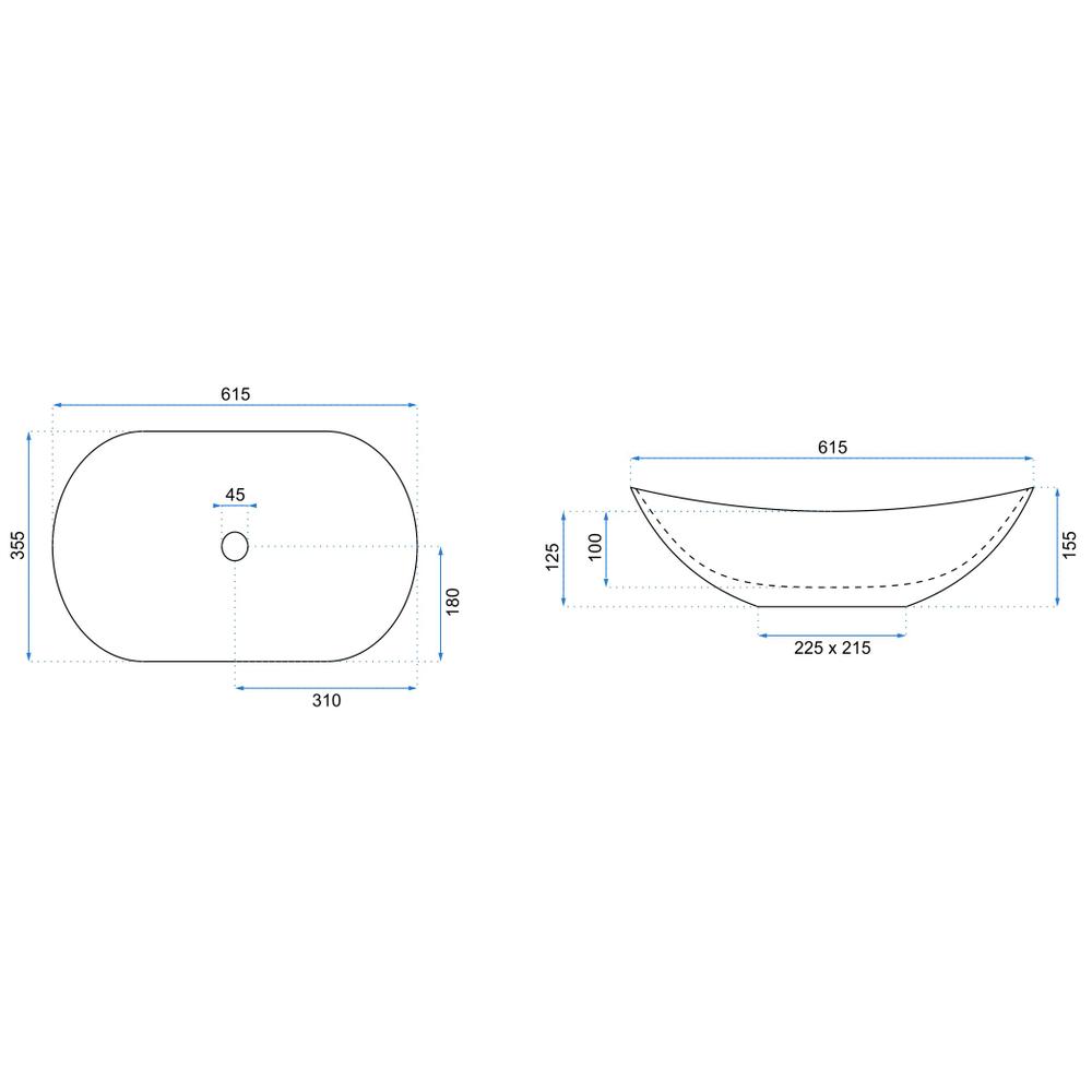 Vasque à poser Rea Royal Powder Pink Matt