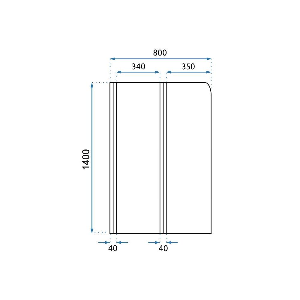 Badewanneaufsatz klappbar Rea Agat-2 80
