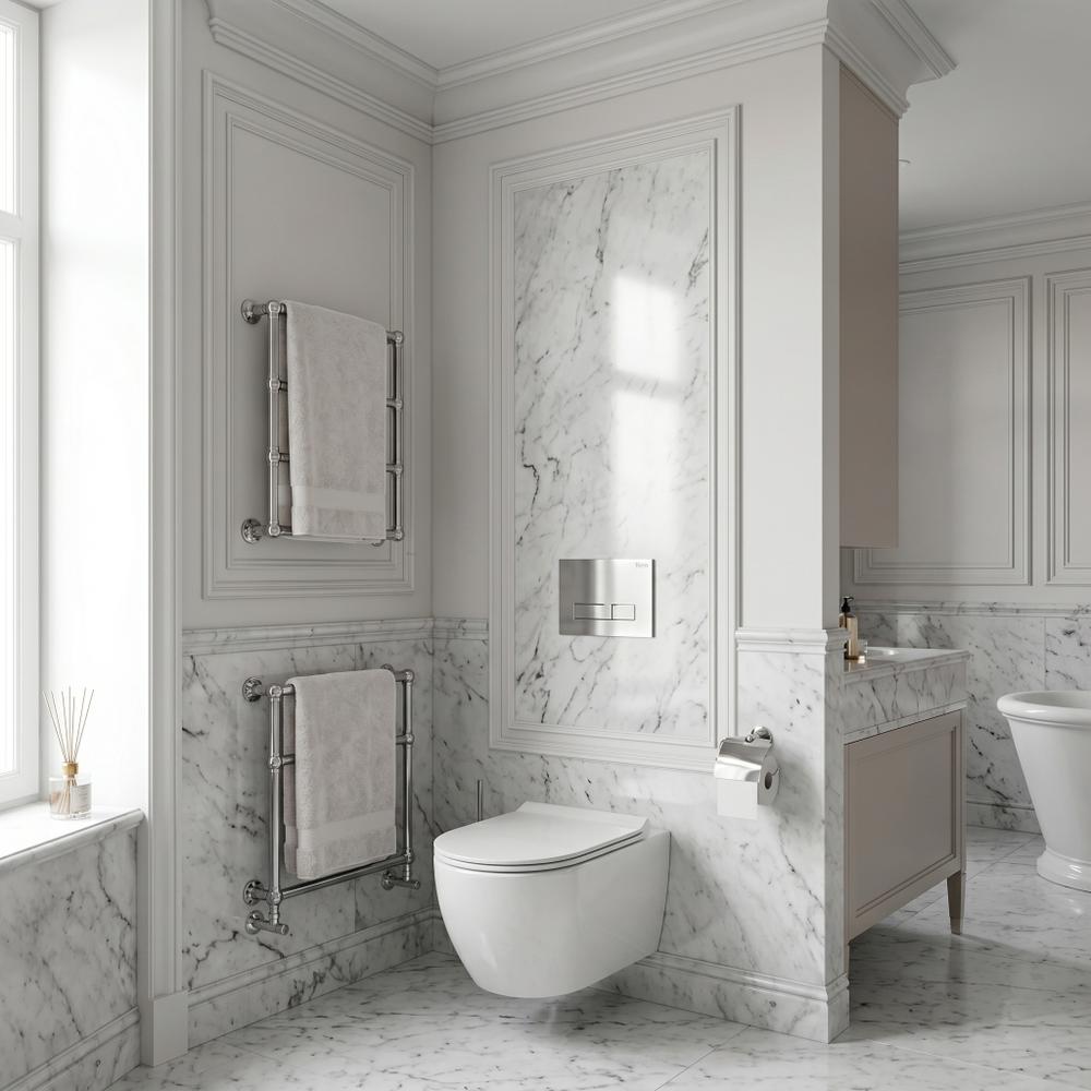 Stelaż zestaw podtynkowy Slim 024N do mis WC z przyciskiem HD Chrom