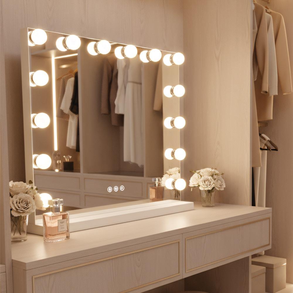 Lustro LED Hollywood Białe