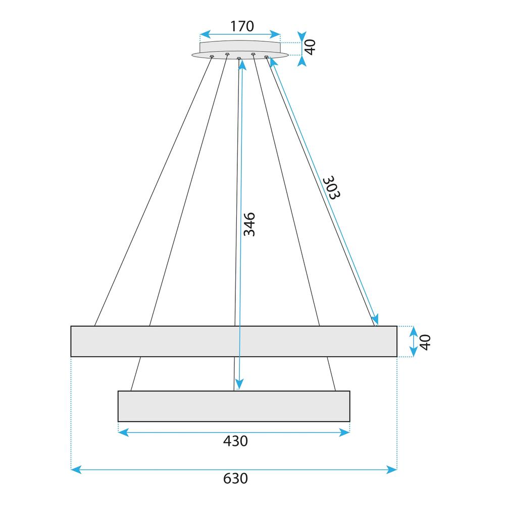 Lampe LED G046-2CP CHROME