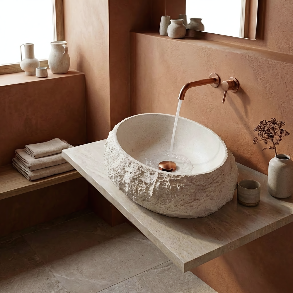 Countertop Basin Rea Mika Ivory