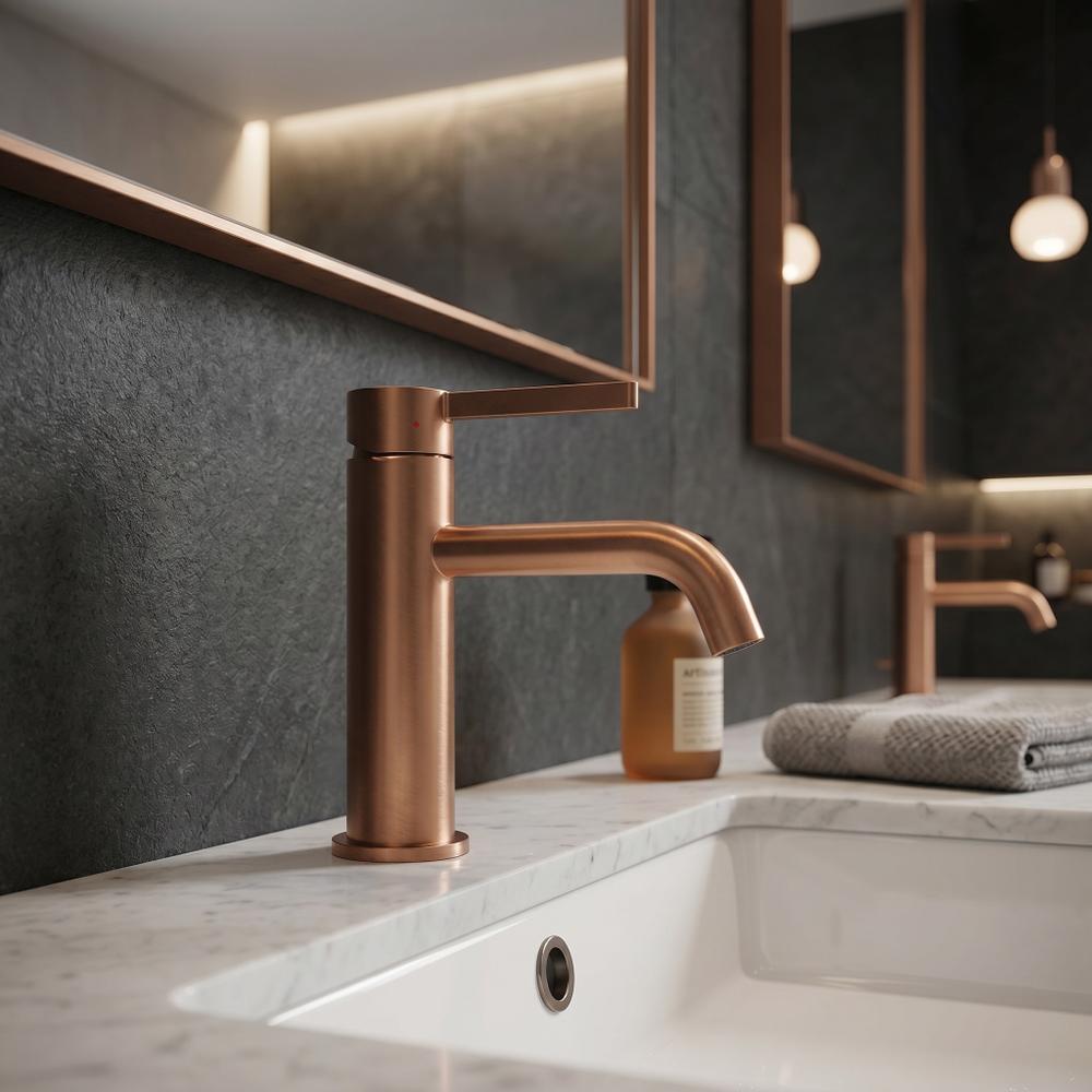 Robinet de salle de bain Rea Foster Brush Copper