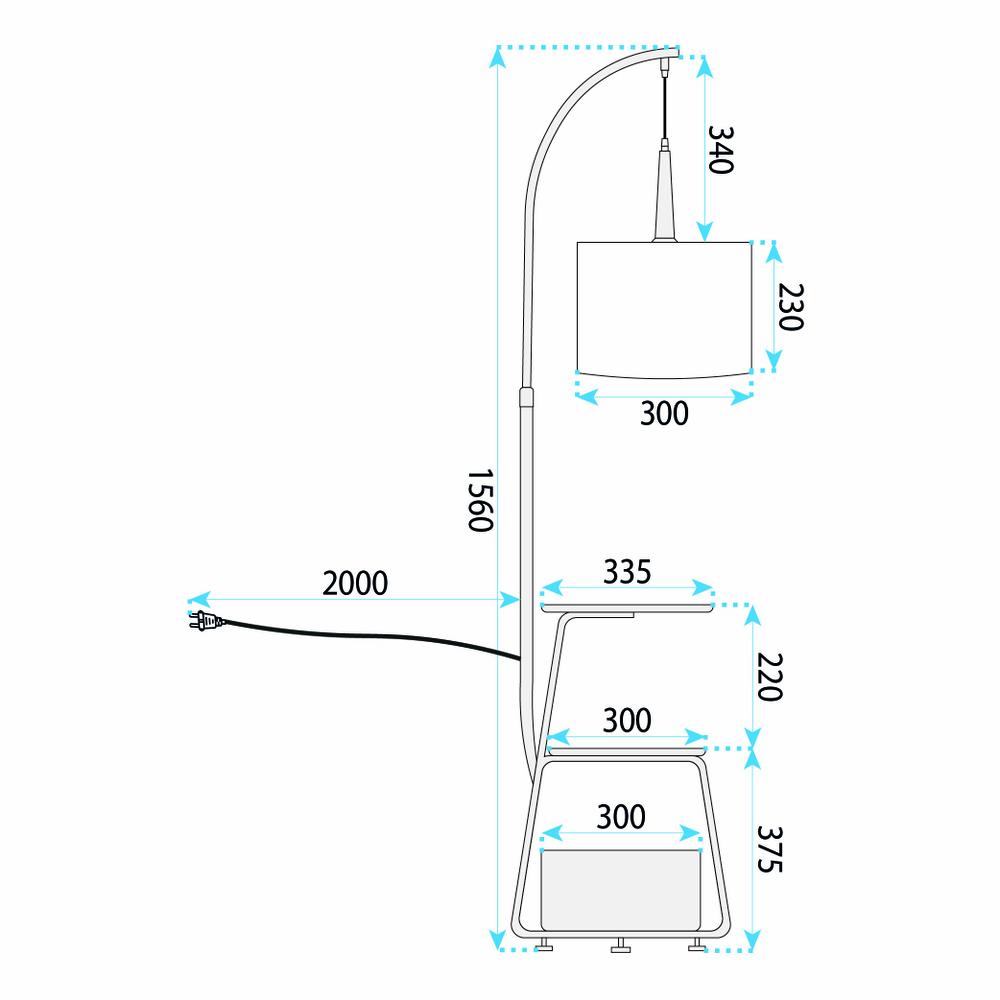 Lampa Stojąca Podłogowa G156-1F Nature