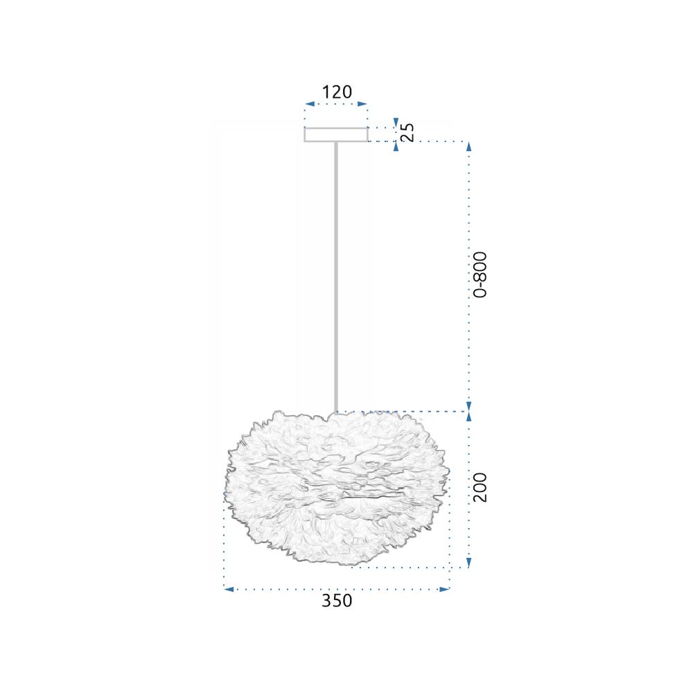 Hängelampe Feder grey  APP334-3CP