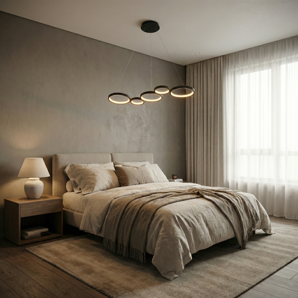 LAMPA SUFITOWA WISZĄCA APP1923-CP Czarna