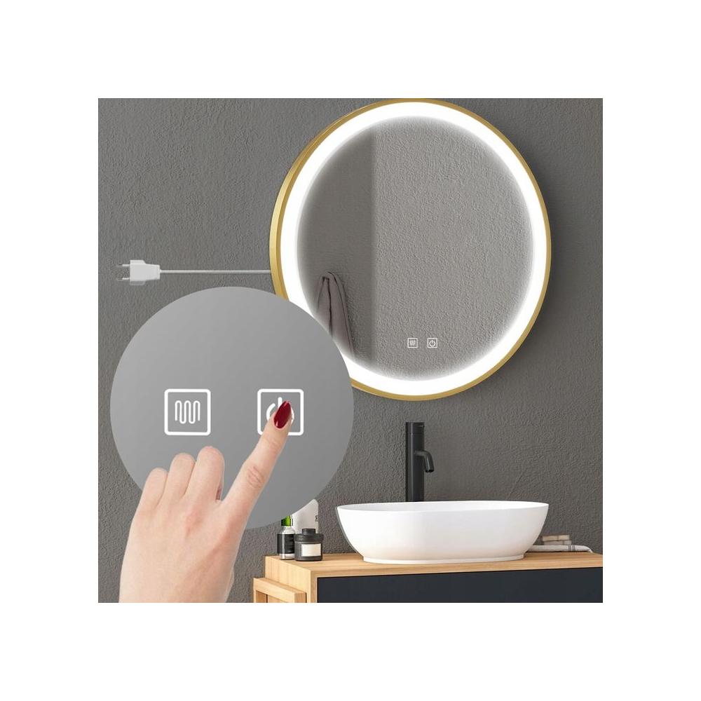 Miroir LED 100cm MMJ GOLD BRUSHED