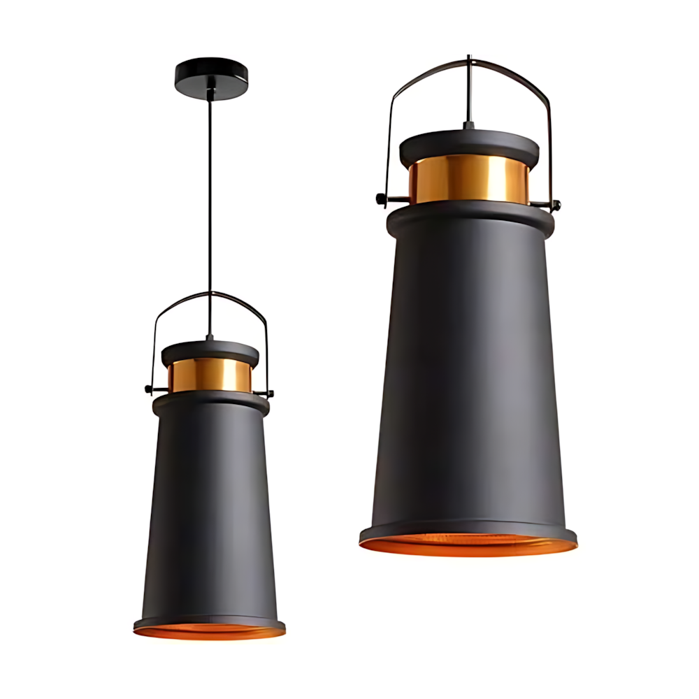 Hängelampe ASTI A Black / Gold