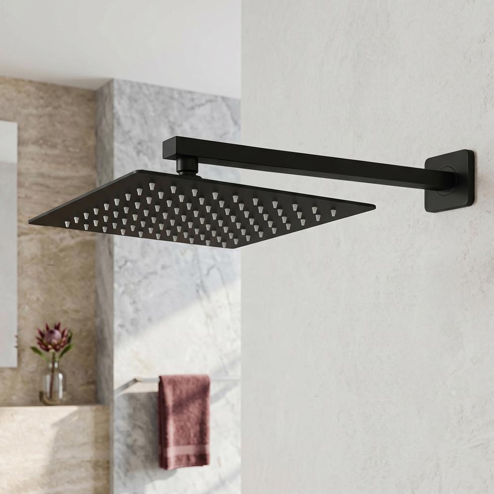 Kvadrātveida dušas galva REA JS-P015B 30cm Black