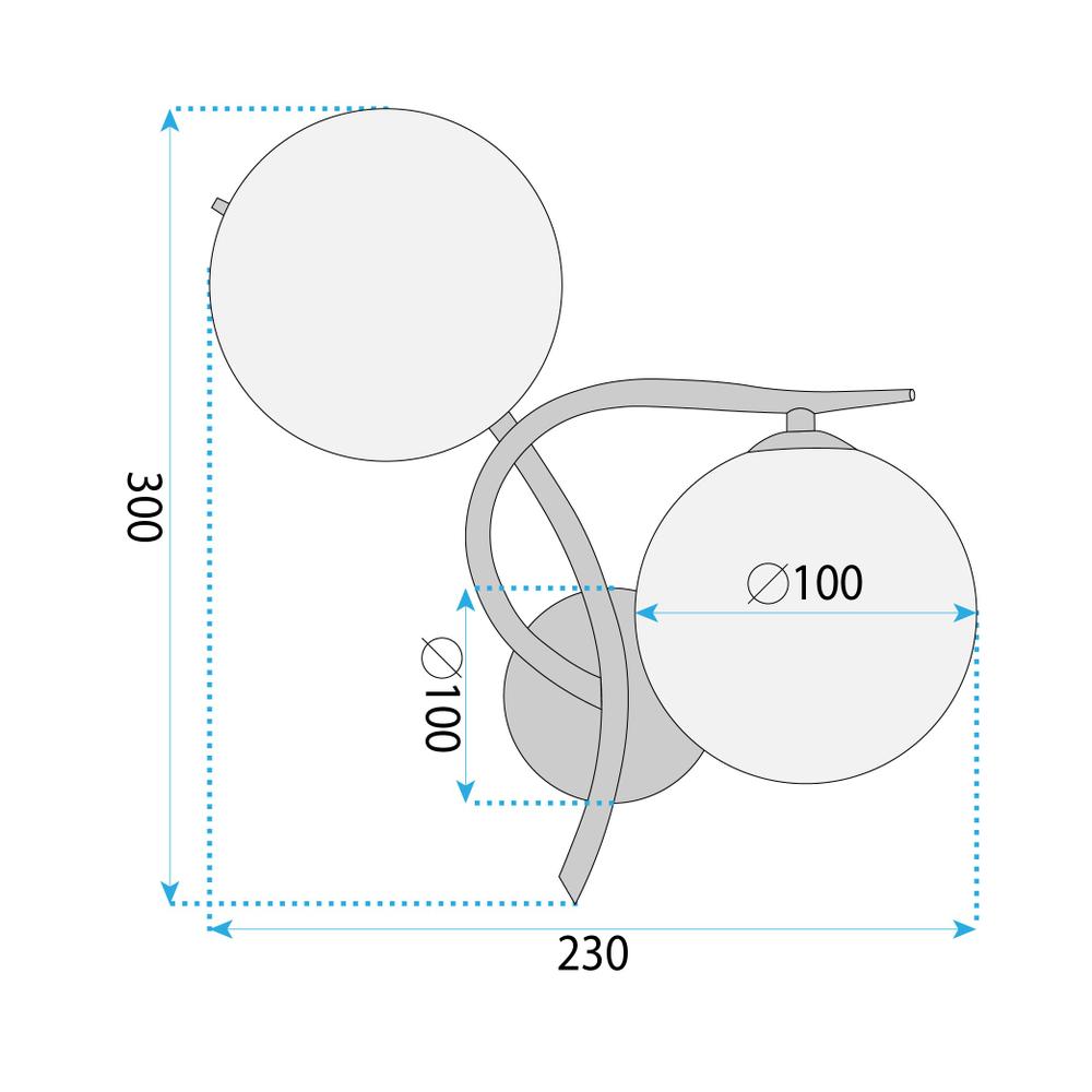 Wandlampe LED G132-2W Gold