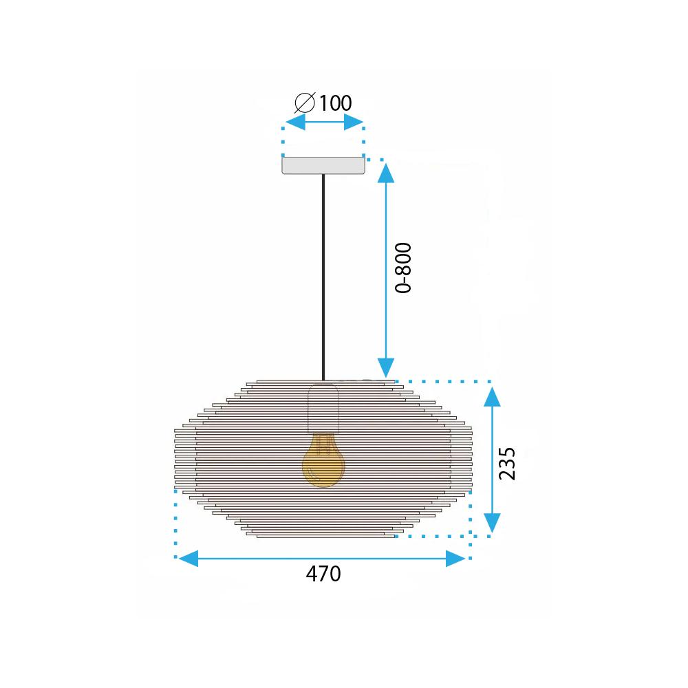 Deckenlampe NATURAL APP1486-1CP