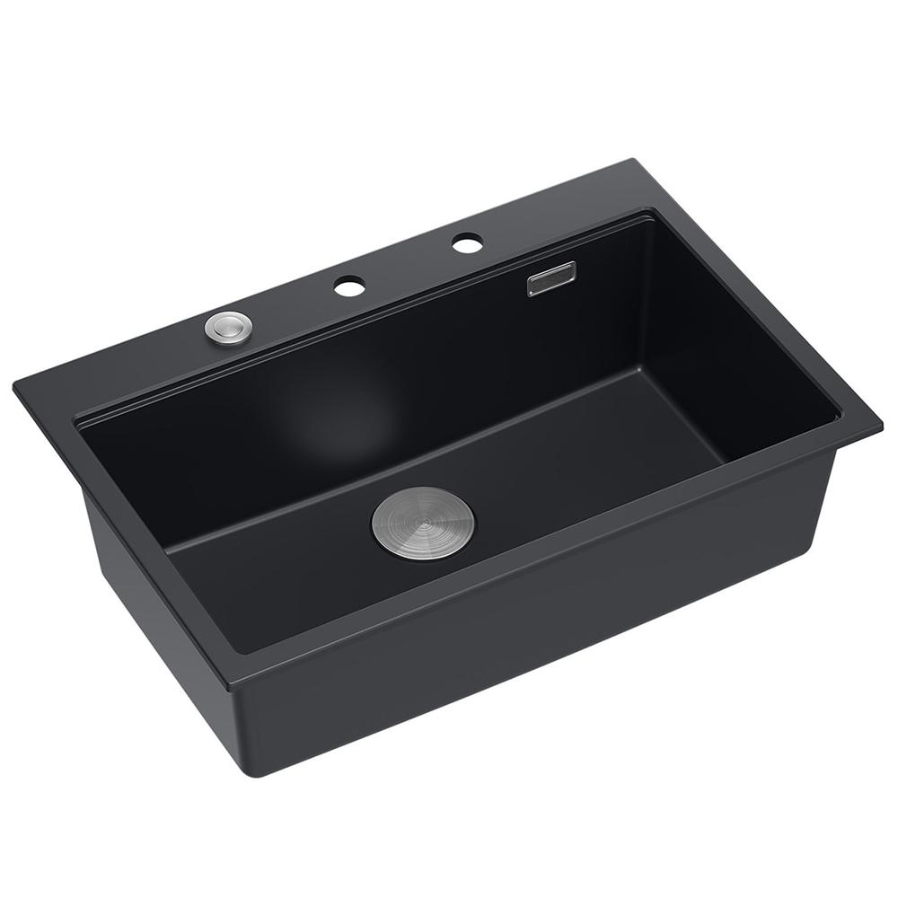 Granite sink MARC 110 WORKSTATION Black