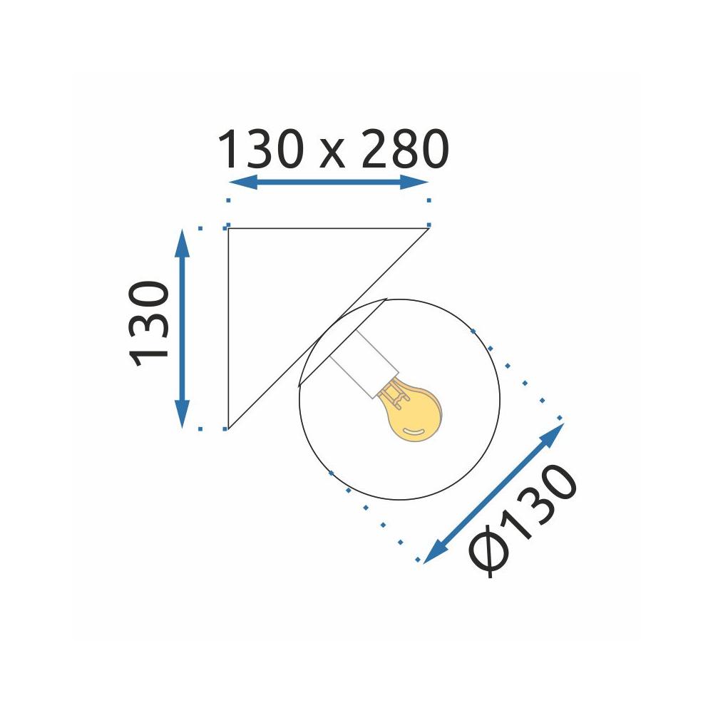 Wandlampe APP1230-2W Black