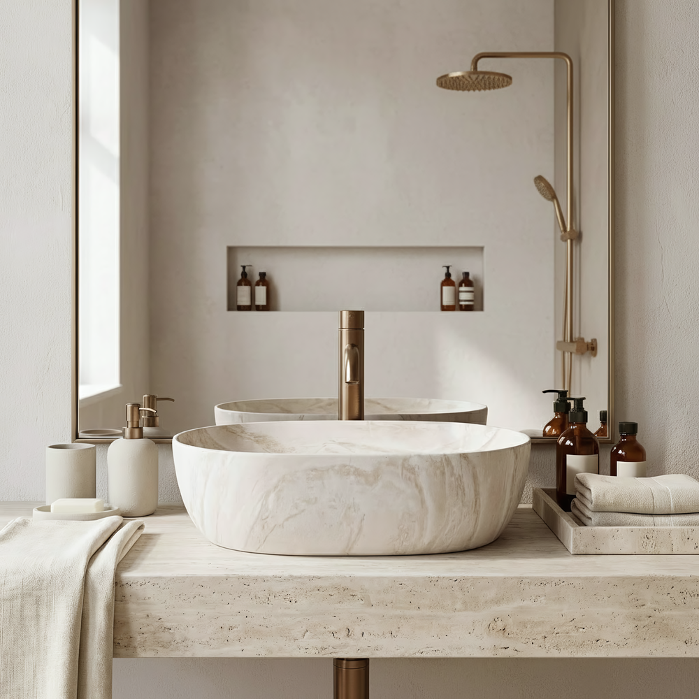 Умивальник на стільницю Rea Amelia Kallisto 48