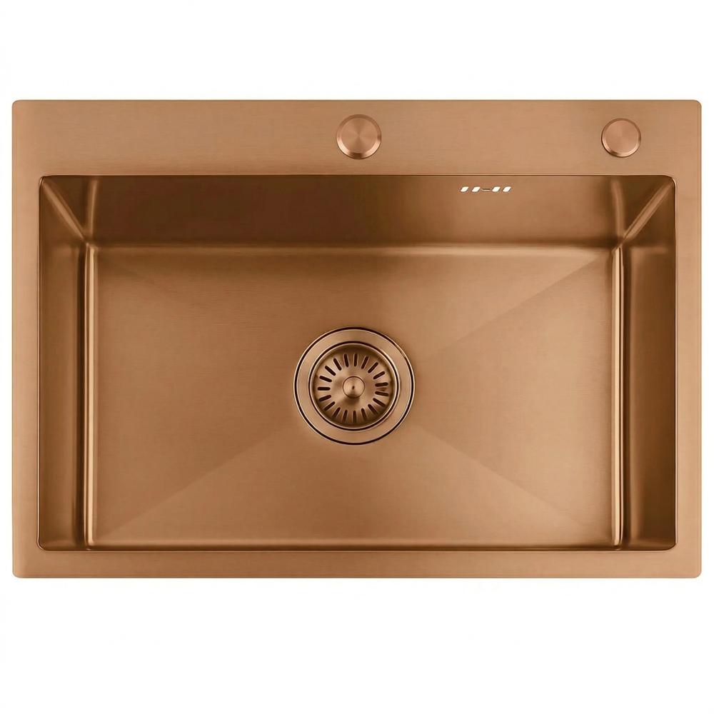 Edelstahlspüle Liam BRUSH COPPER