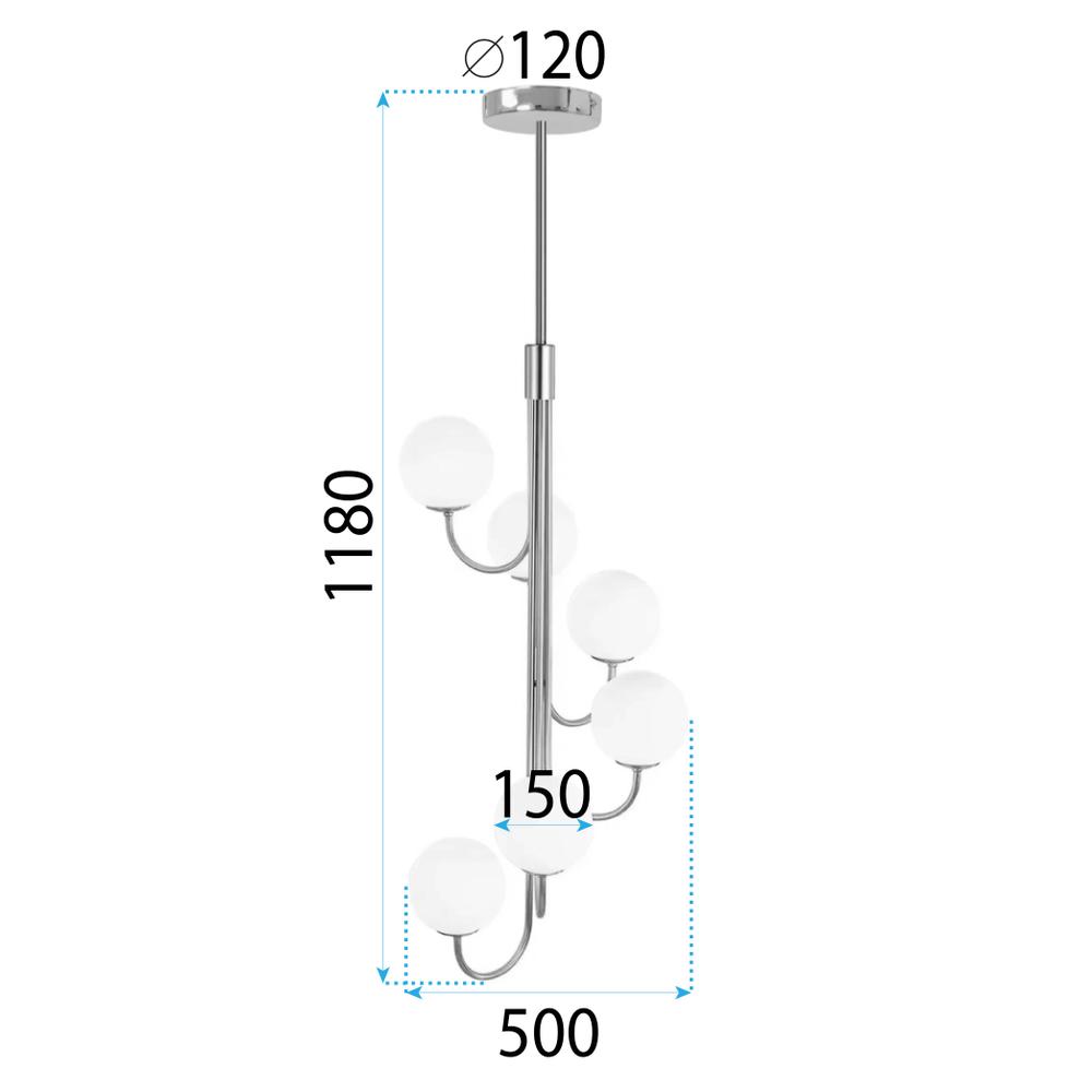 Hängelampe APP1585-6CP Gold
