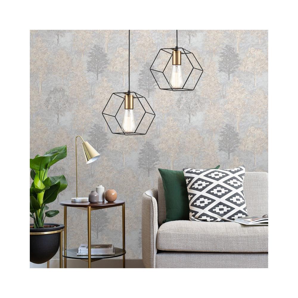 Hängelampe APP1131-1CP Black/gold