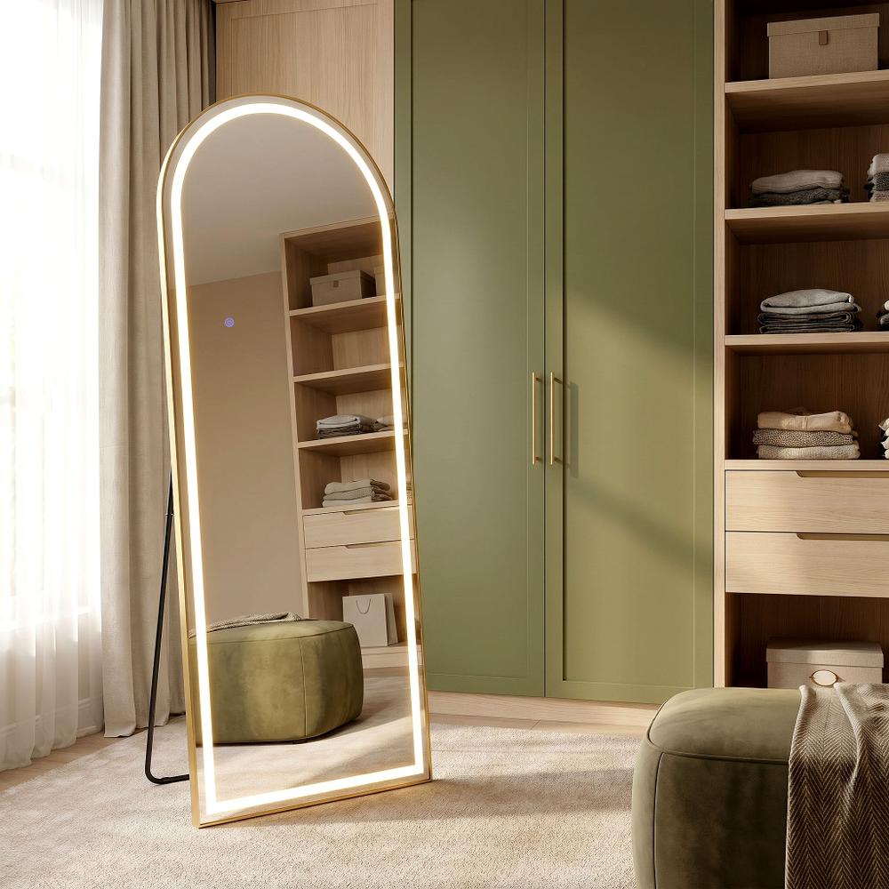Espejo LED Orbit 50x160cm Brush Gold