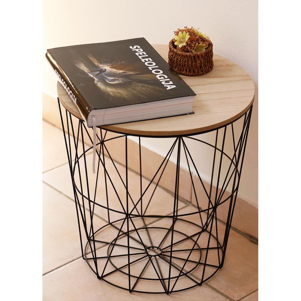 Druciany stolik kawowy Twins Rozmiar L