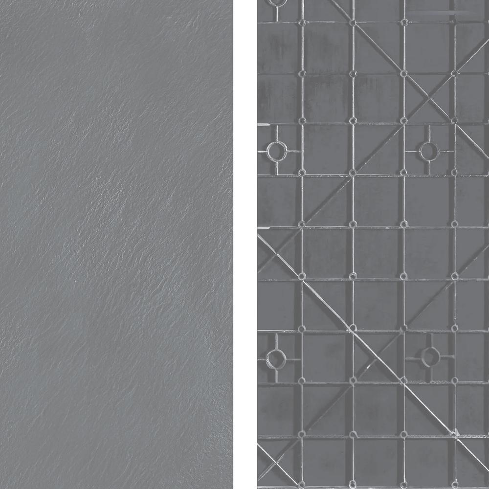 Duschtasse Magnum Grey 90x90