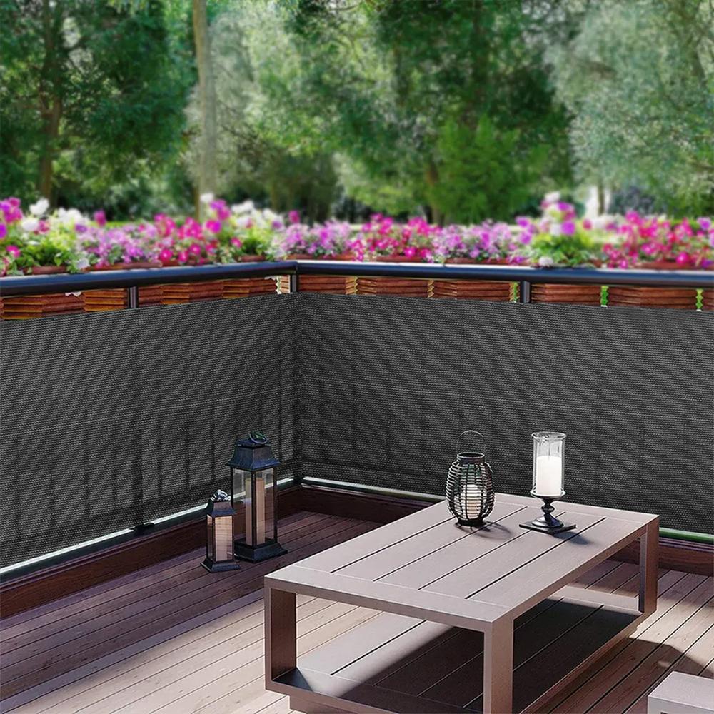 OSŁONA BALKONOWA SZARA 1X6M PE