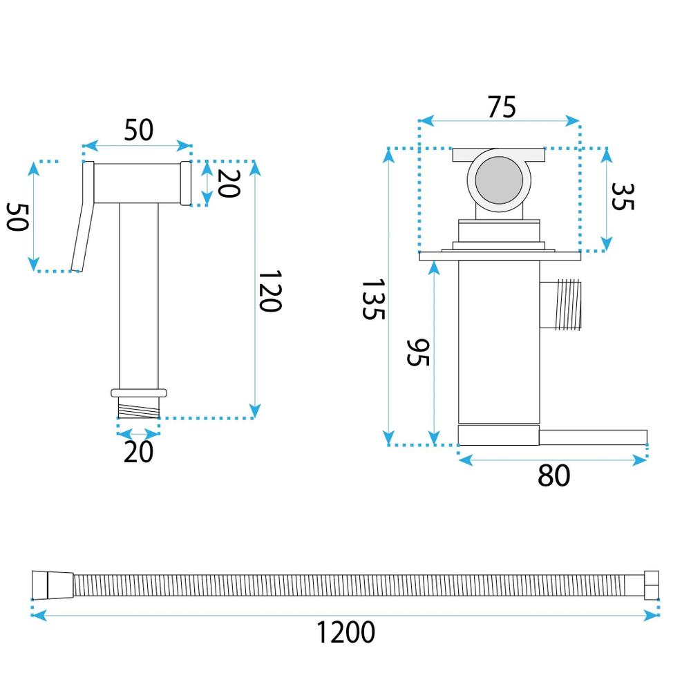 Bidetarmatur Rea Foster Brush Copper